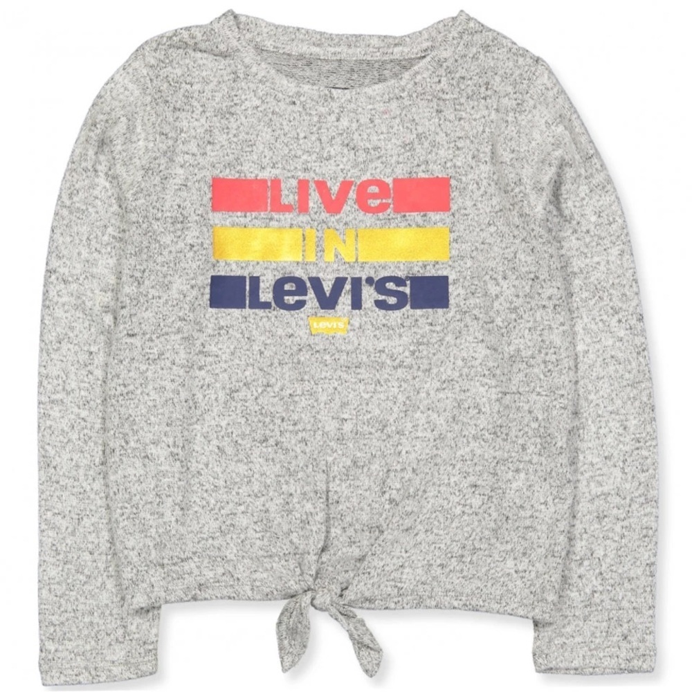 044 Host Pick🎈LEVI'S Front Tie LIVE IN LEVI'S Lightweight - Youth XL/Women's